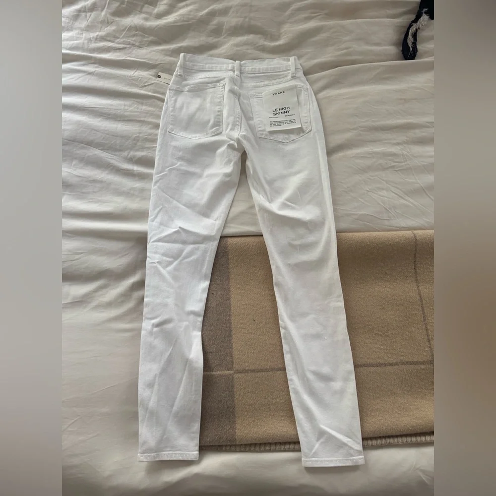 NWT Frame Denim Women's White Le High Skinny Jeans size 26